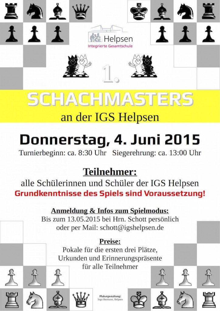 Plakat Schachmasters 2015