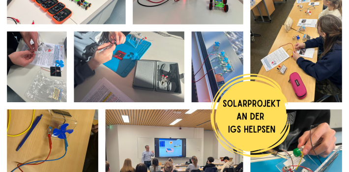 Solarprojekt – das ISFH zu Besuch an der IGS Helpsen